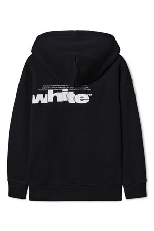 Type Graphic cotton hoodie OFF WHITE KIDS | OBBB001F24FLE0051001